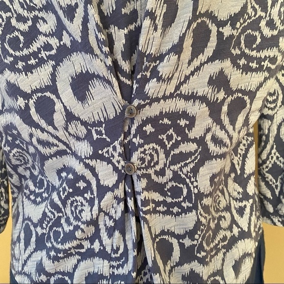 Fresh Produce Button Back 3/4 Sleeve Top - M - Picture 4 of 12